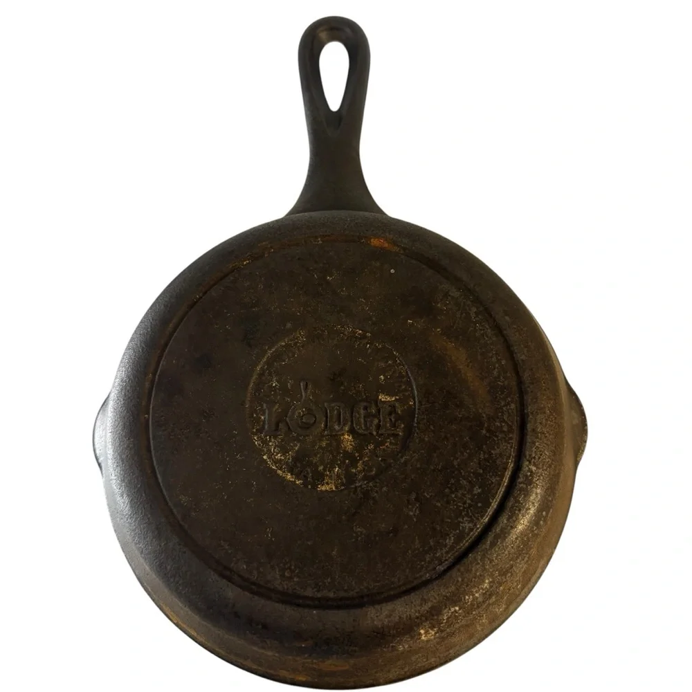 Lodge Vintage Cast Iron Skillet Bundle 2 Piece Set 6.5” Made In USA